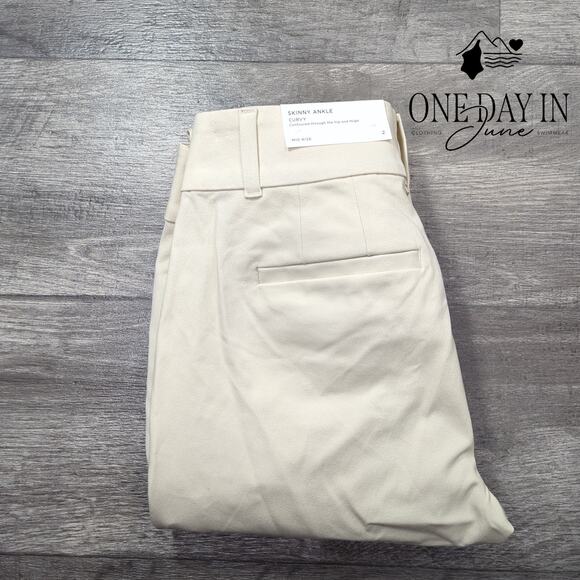 Loft Skinny Curvy Ankle Pants Size 2 - Picture 6 of 6